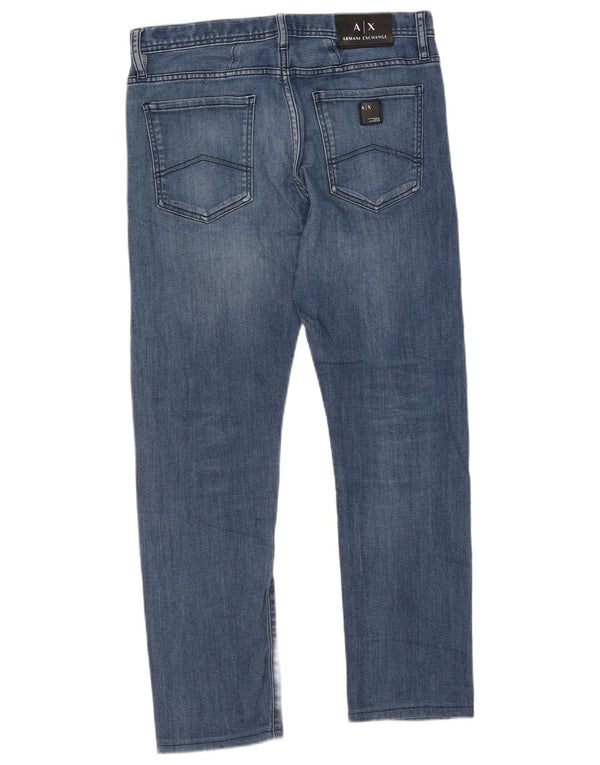 ARMANI EXCHANGE Mens Slim Jeans W31 L28 Blue Cotton