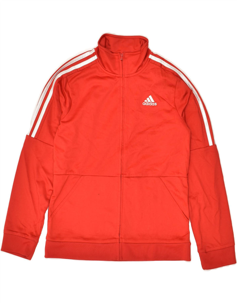 ADIDAS Girls Tracksuit Top Jacket 10-11 Years Medium  Red Polyester | Vintage Adidas | Thrift | Second-Hand Adidas | Used Clothing | Messina Hembry 