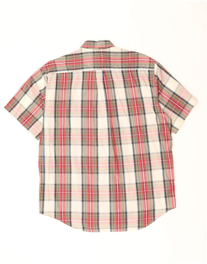 BENETTON Mens Short Sleeve Shirt Large Multicoloured Check