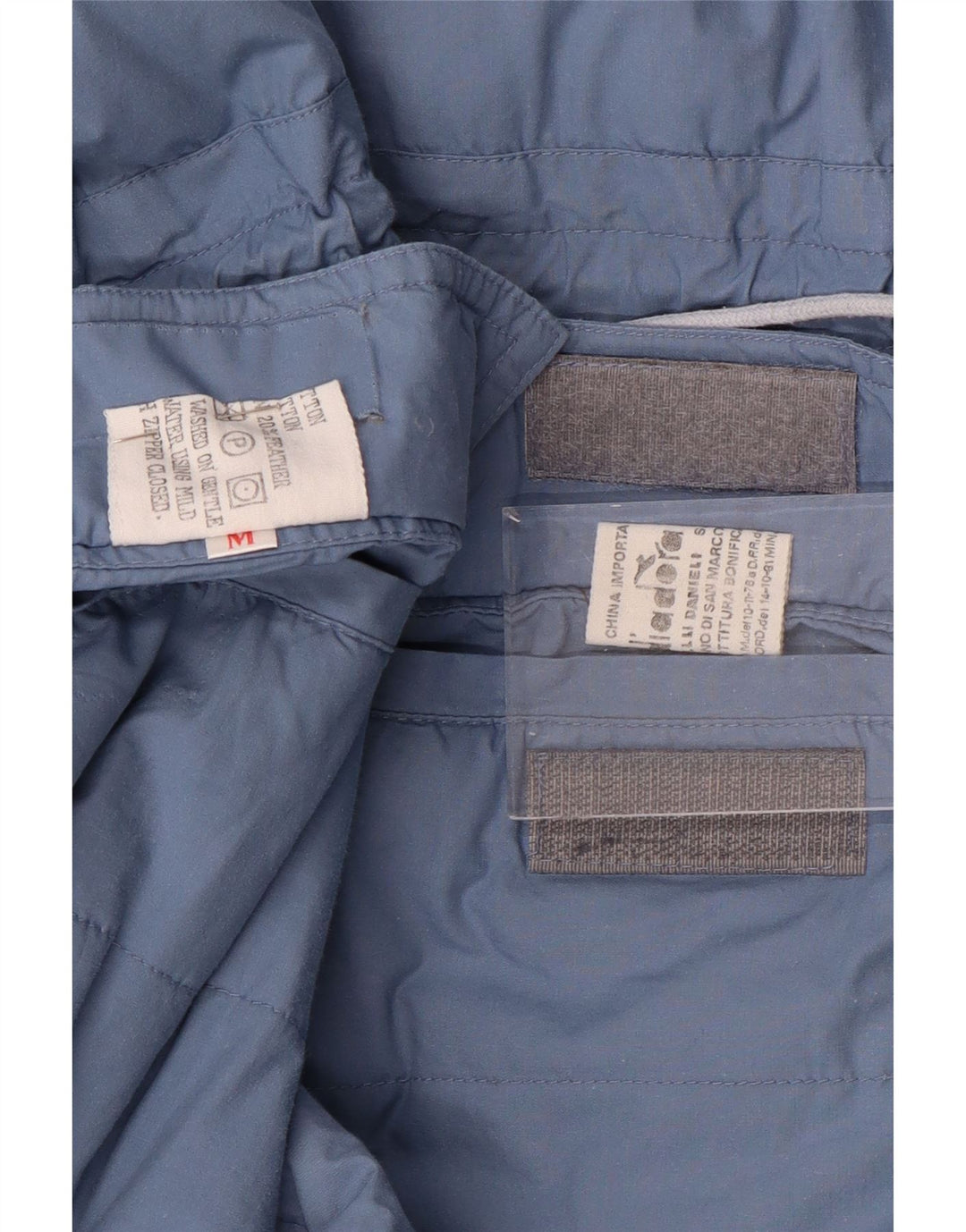 DIADORA Mens Loose Fit Reversible Padded Jacket UK 38 Medium Blue Cotton