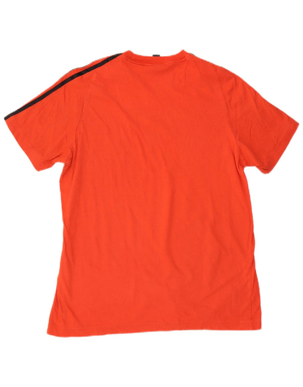 Adidas Mens T-Shirt Top Large Orange