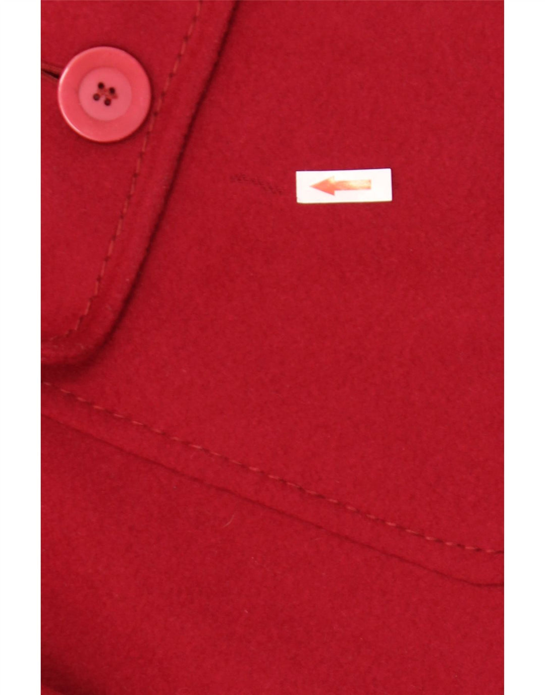 Vintage Womens Oversized Overcoat IT 53 2XL Red Wool
