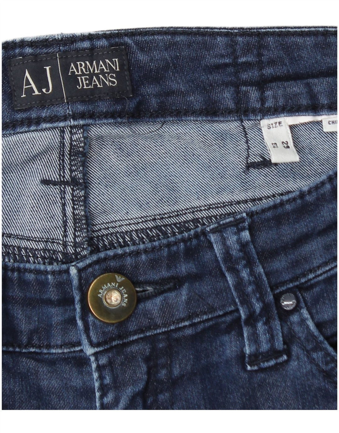 Armani Womens Straight Jeans W29 L28 Navy Blue