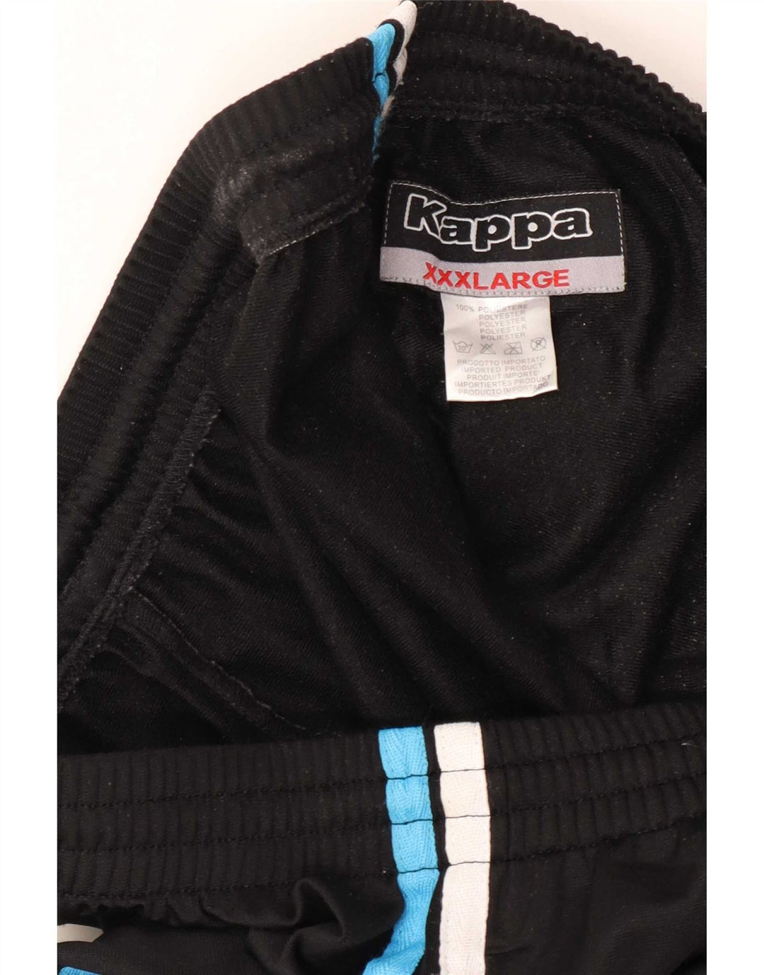 Kappa Womens Tracksuit Trousers UK 22 3XL Black Polyester