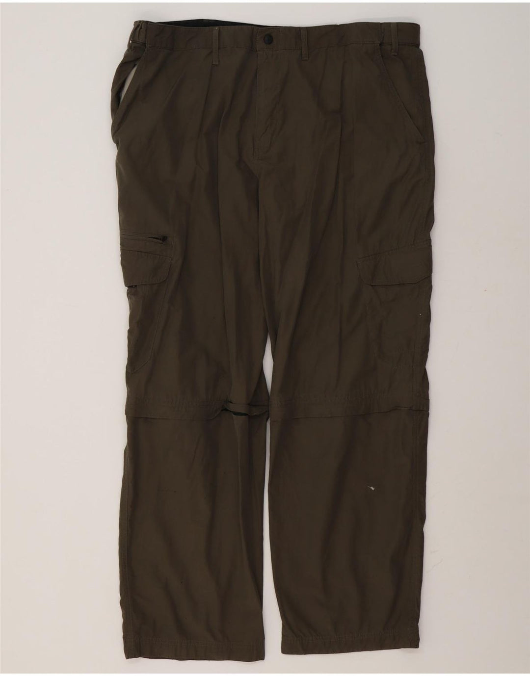Marks & Spencer Mens Blue Harbour Straight Cargo Trousers W42 L31 Khaki