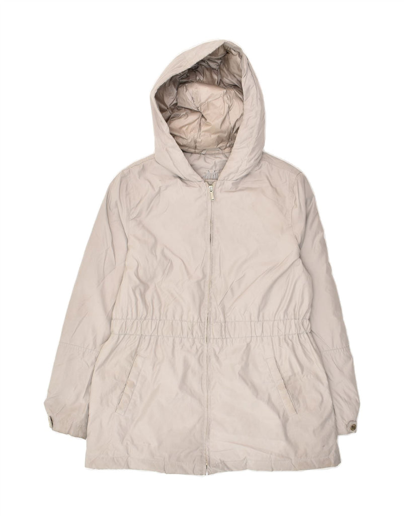 MASSIMO DUTTI Girls Hooded Padded Jacket 13-14 Years Grey Polyester | Vintage Massimo Dutti | Thrift | Second-Hand Massimo Dutti | Used Clothing | Messina Hembry 