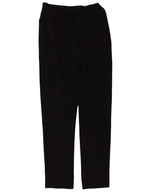 Reiss Womens Pegged Casual Trousers UK 8 Small W28 L29 Black Viscose