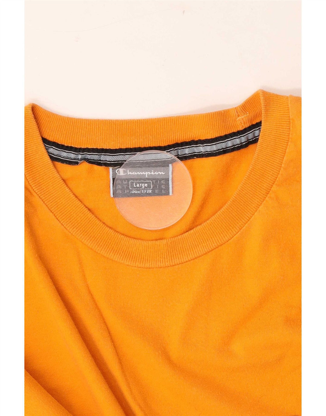 Champion Mens T-Shirt Top Large Orange