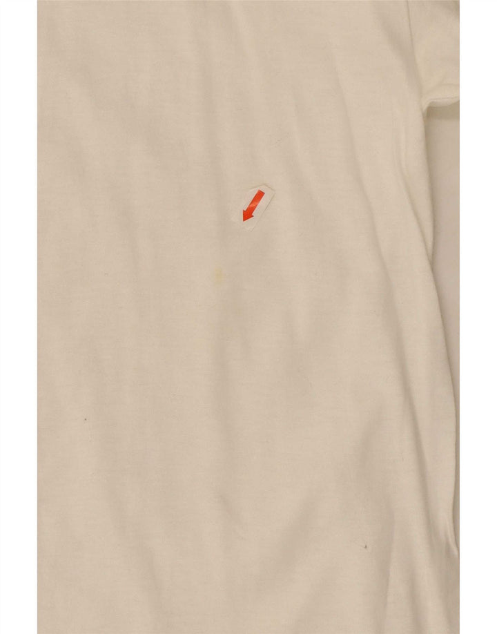 Roccobarocco Mens T-Shirt Top Medium White Cotton
