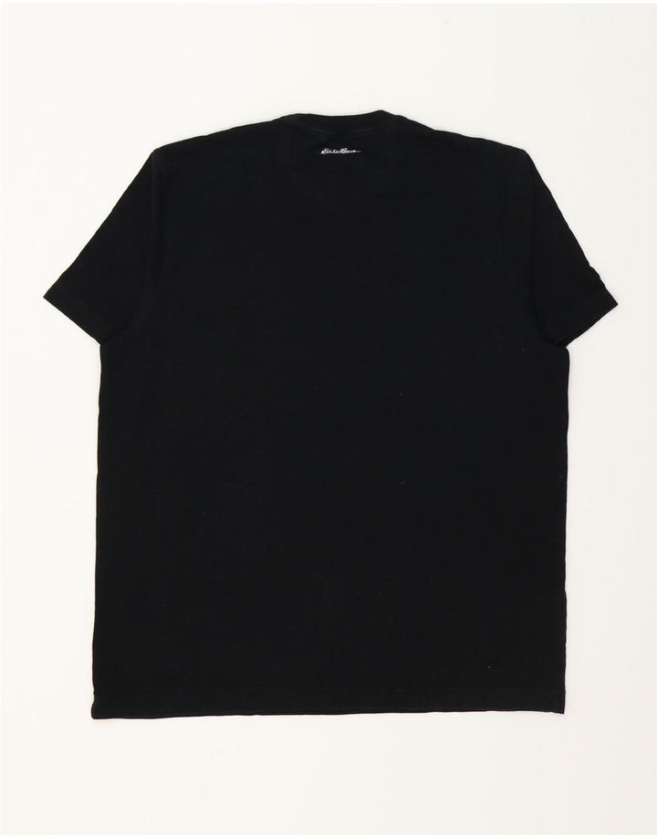 EDDIE BAUER Mens T-Shirt Top Large Black Cotton Vintage Eddie Bauer and Second-Hand Eddie Bauer from Messina Hembry 