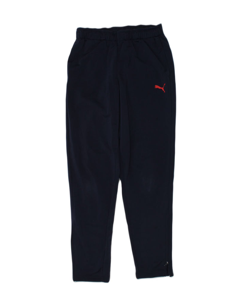 PUMA Boys Tracksuit Trousers 11-12 Years Navy Blue Polyester | Vintage Puma | Thrift | Second-Hand Puma | Used Clothing | Messina Hembry 