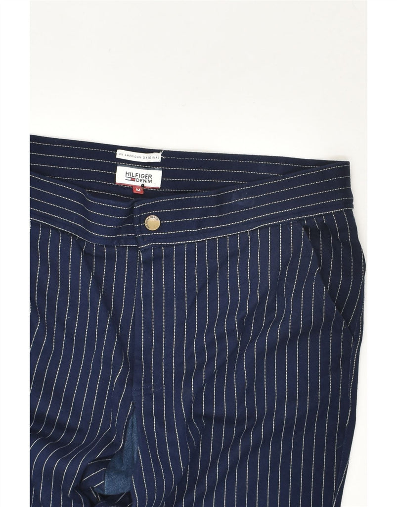 TOMMY HILFIGER Womens Joggers Chino Trousers W30 L28  Navy Blue Pinstripe | Vintage Tommy Hilfiger | Thrift | Second-Hand Tommy Hilfiger | Used Clothing | Messina Hembry 