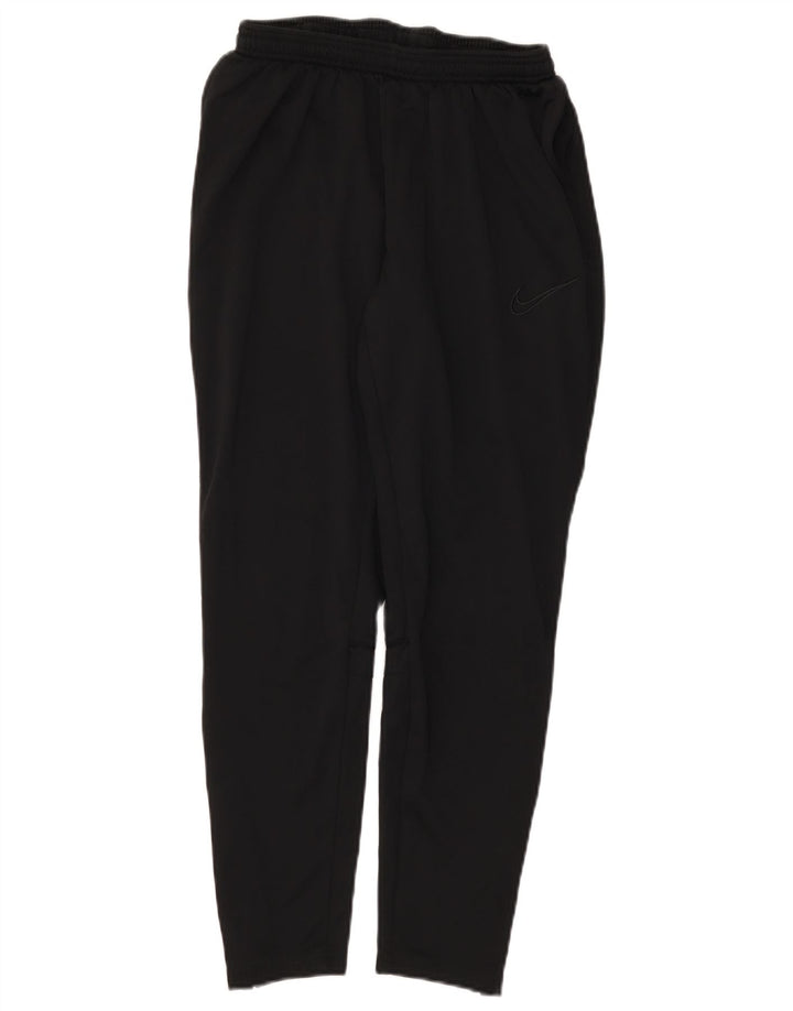 Nike Womens Dri Fit Tracksuit Trousers UK 14 Medium  Black Polyester