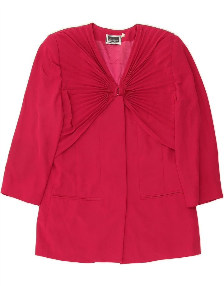 LUISA SPAGNOLI Womens Biker Jacket IT 44 Medium Pink Polyester Vintage Luisa Spagnoli and Second-Hand Luisa Spagnoli from Messina Hembry 