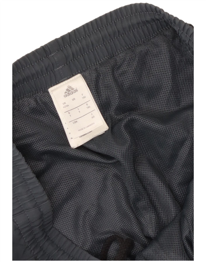 Adidas Mens Tracksuit Trousers UK 42/44 Large Grey Polyester