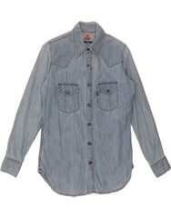 LEVI'S Womens Denim Shirt UK 10 Small Blue Cotton