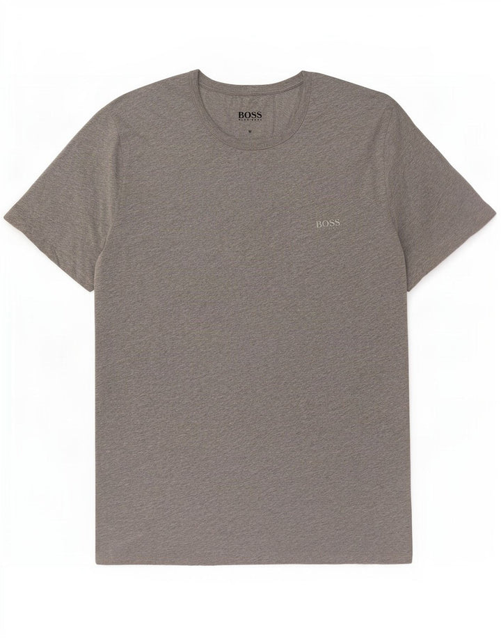 Hugo Boss Mens T-Shirt Top Medium Grey Cotton