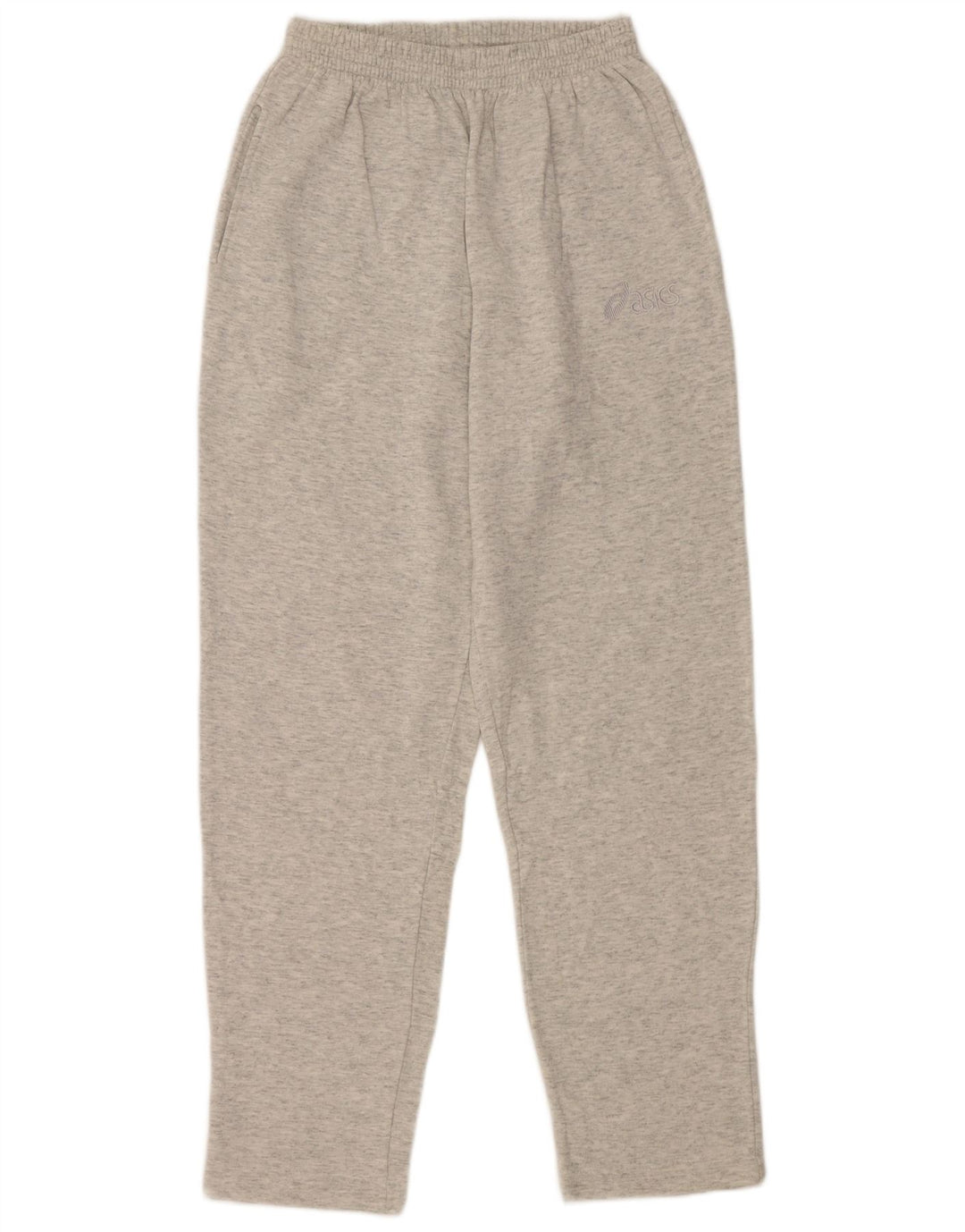 ASICS Womens Tracksuit Trousers UK 12 Medium  Grey Flecked Cotton