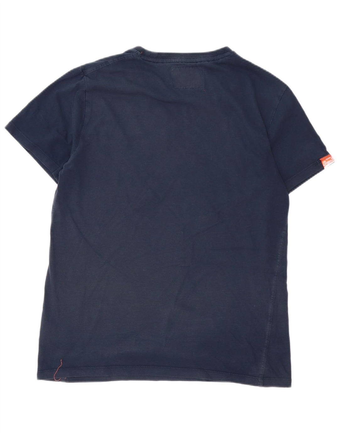Superdry Mens T-Shirt Top Large Navy Blue Cotton