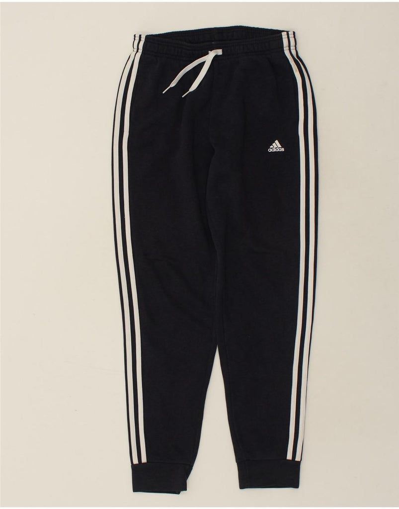 ADIDAS Boys Tracksuit Trousers Joggers 13-14 Years Navy Blue Cotton | Vintage Adidas | Thrift | Second-Hand Adidas | Used Clothing | Messina Hembry 