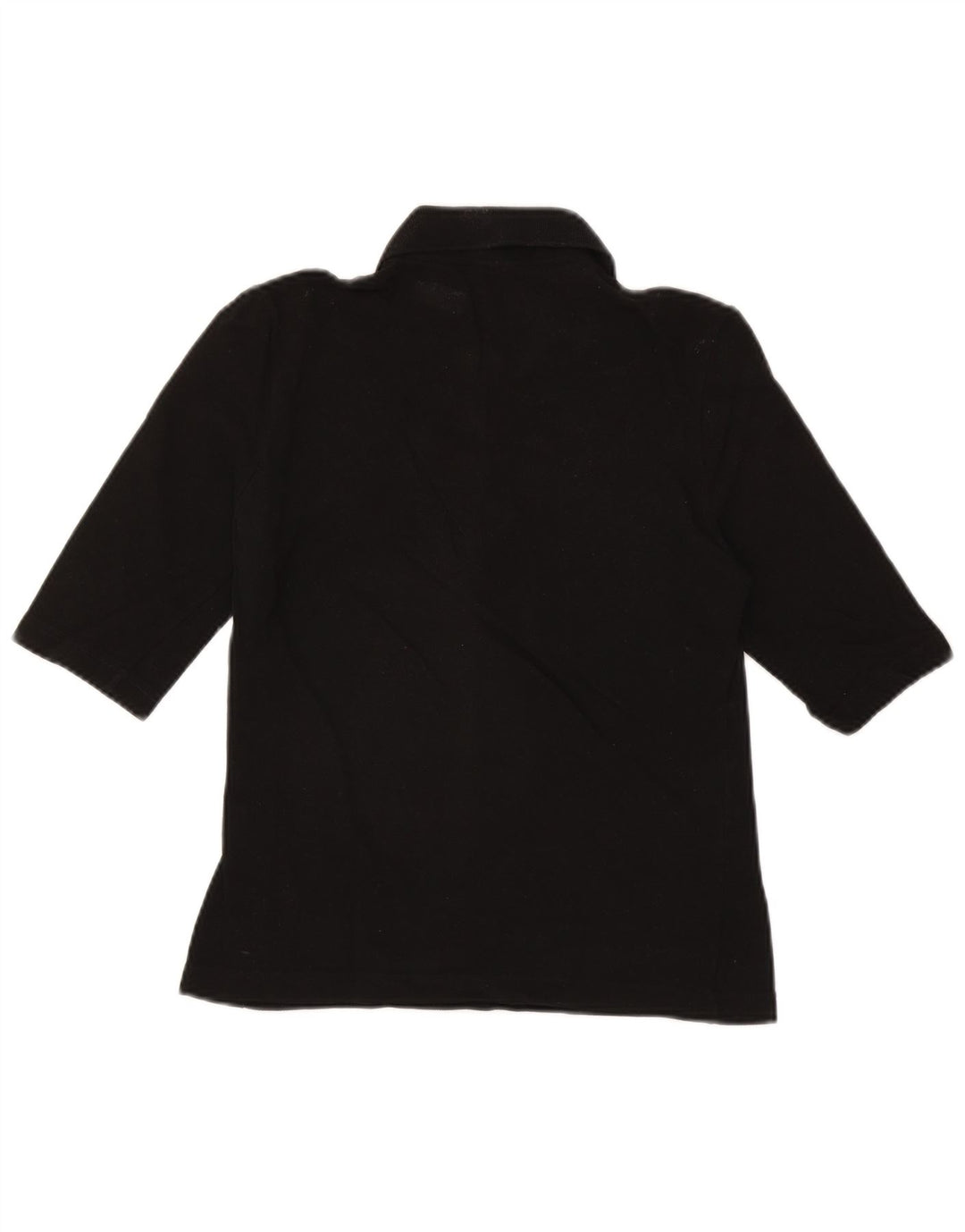 Lacoste Womens Polo Shirt Size 42 Large Black Cotton