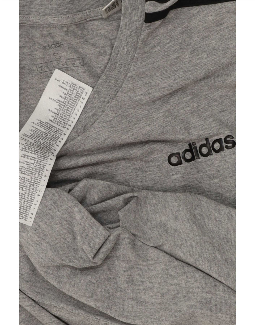 Adidas Mens T-Shirt Top Small Grey Cotton
