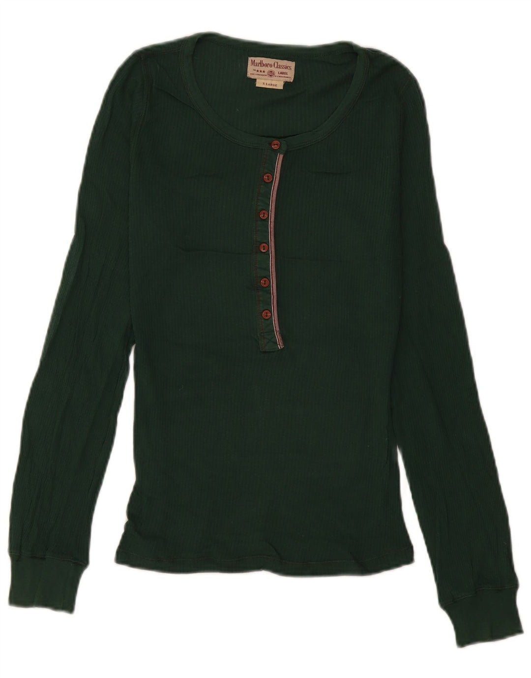 Marlboro Classics Womens Top Long Sleeve UK 18 XL Green