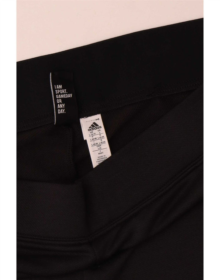 Adidas Womens Tracksuit Trousers UK 16/18 Large  Black Polyester