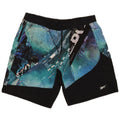 Reebok Mens Graphic Swimming Shorts Large Blue Colourblock Polyester
