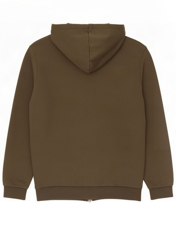 Puma Boys Graphic Zip Hoodie Sweater 13-14 Years Khaki