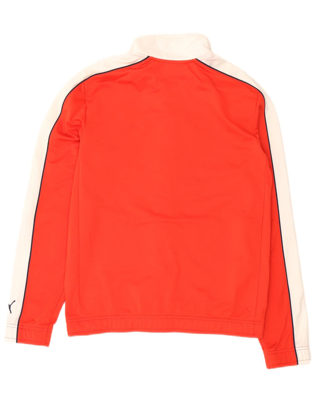 PUMA Mens Graphic Tracksuit Top Jacket Small Red Colourblock Polyester