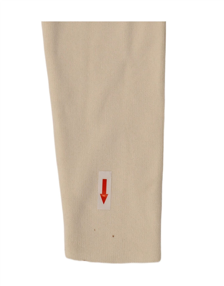 Zara Womens Long Sleeve Maxi Dress UK 12 Medium Off White Viscose