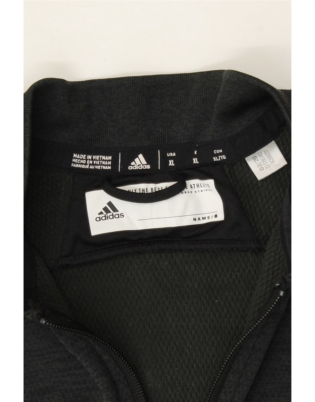 ADIDAS Womens Climalite Tracksuit Top Jacket UK 18 XL Black Polyester Vintage Adidas and Second-Hand Adidas from Messina Hembry 