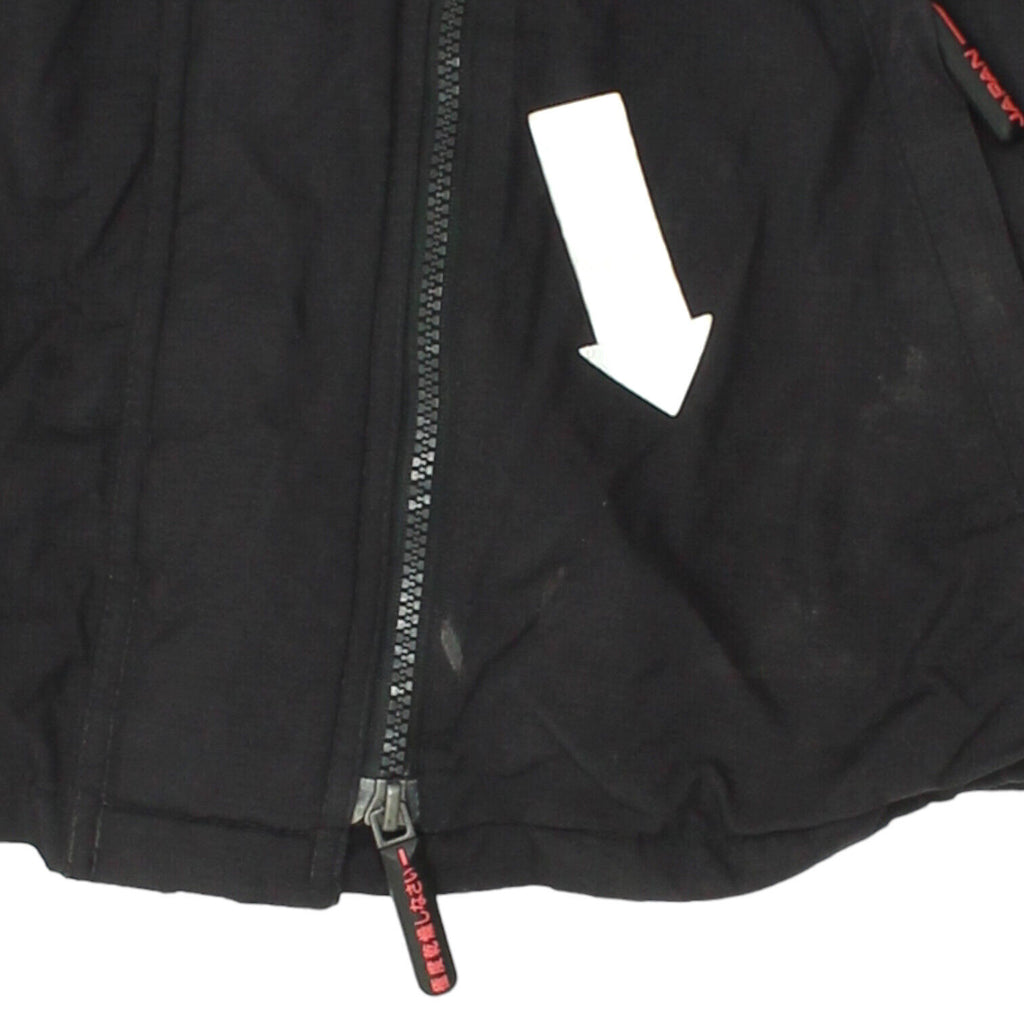Superdry Windcheater Womens Black Nylon Jacket | Vintage Designer Windbreaker | Vintage Messina Hembry | Thrift | Second-Hand Messina Hembry | Used Clothing | Messina Hembry 