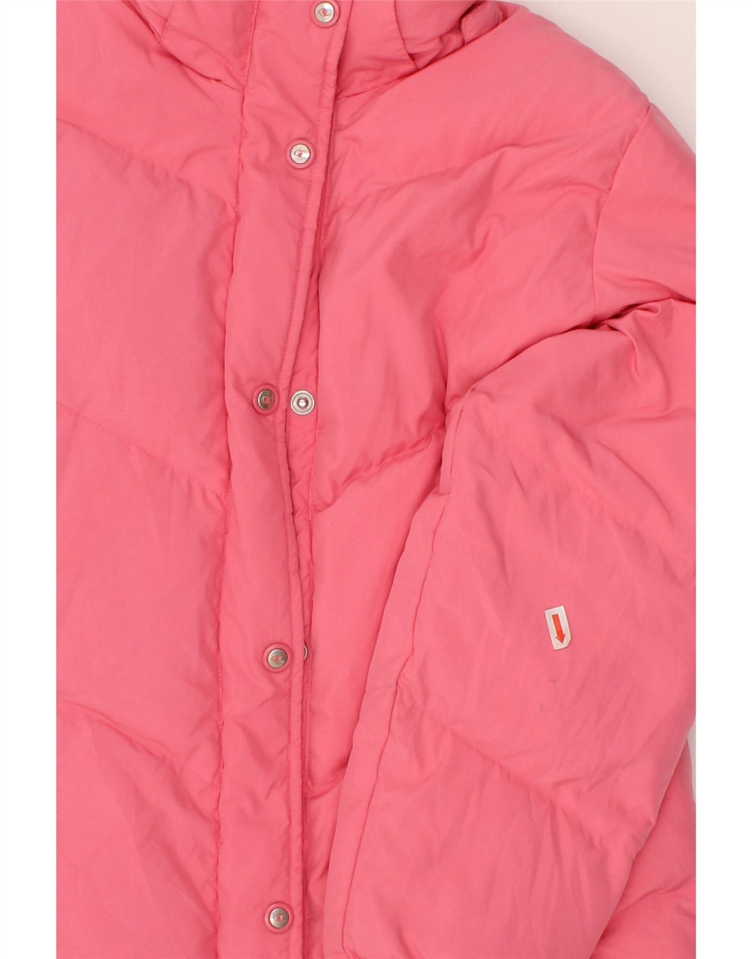 CHAMPION Girls Padded Jacket 11-12 Years Large Pink Polyester Vintage Champion and Second-Hand Champion from Messina Hembry 