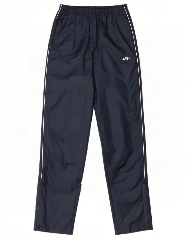 Umbro Boys Graphic Waterproof Trousers 13-14 Years XL Navy Blue Polyester