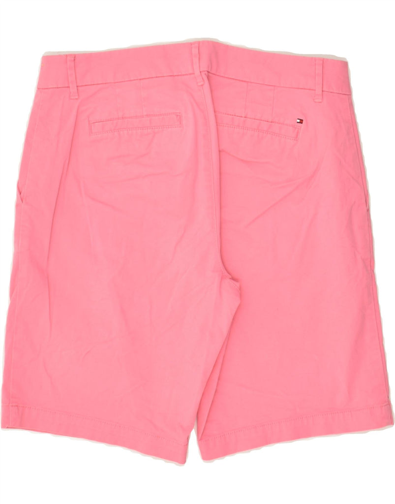 TOMMY HILFIGER Womens Chino Shorts US 8 Medium W30 Pink Cotton | Vintage Tommy Hilfiger | Thrift | Second-Hand Tommy Hilfiger | Used Clothing | Messina Hembry 