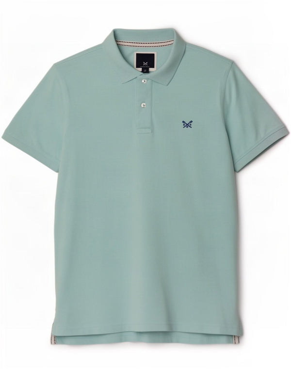 Crew Clothing Mens Polo Shirt Small Turquoise Cotton