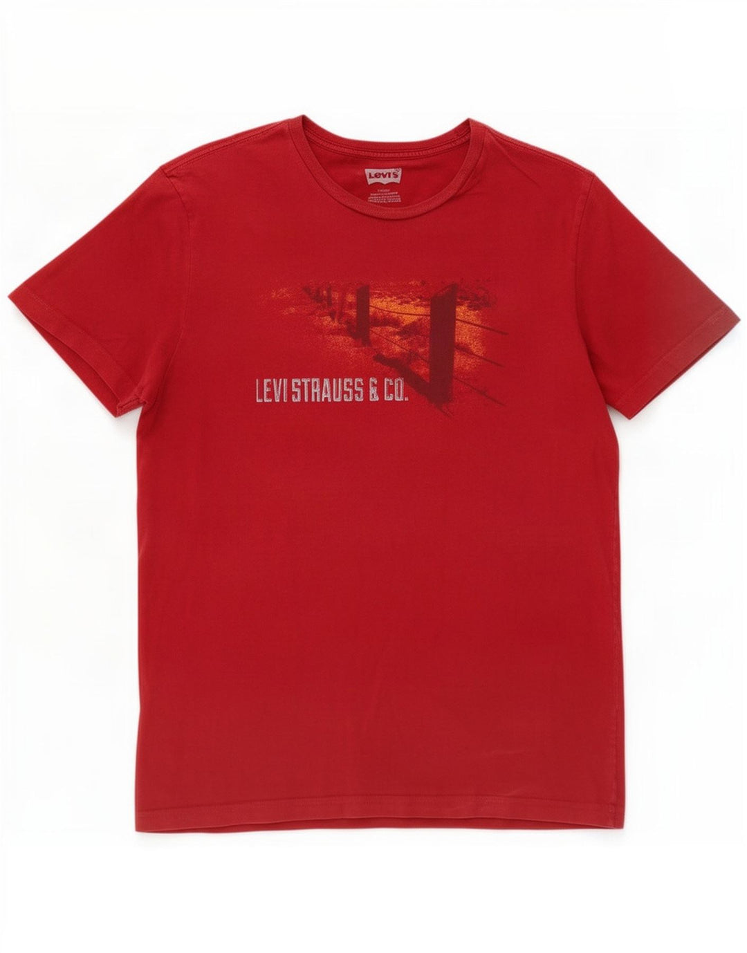 Levi's Mens Graphic T-Shirt Top Large Red