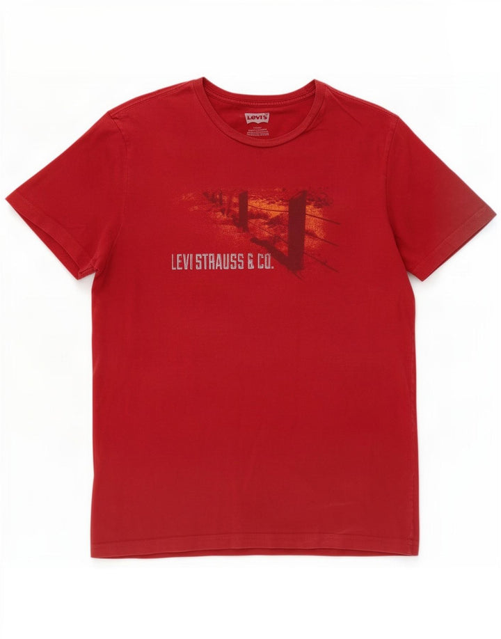 Levi's Mens Graphic T-Shirt Top Large Red