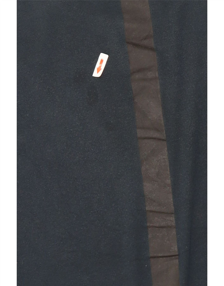 Puma Mens Graphic T-Shirt Top Medium Navy Blue Colourblock Cotton