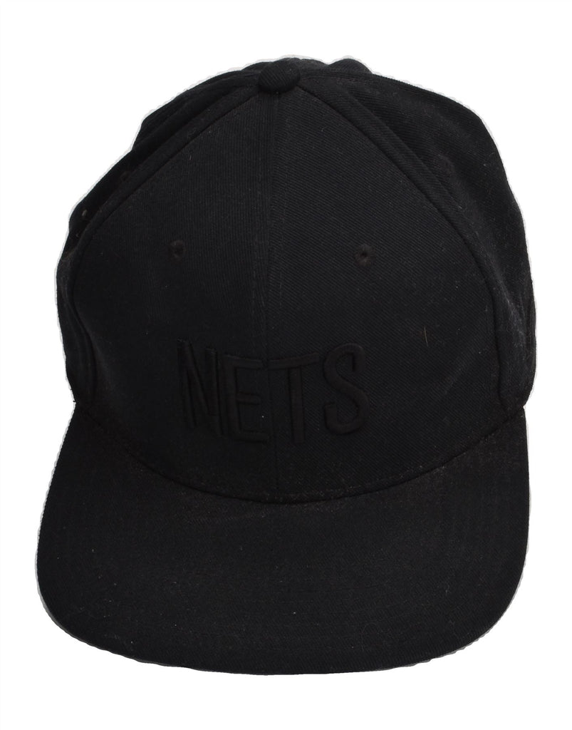 NIKE Mens Brooklyn Nets Basketball Snapback Cap One Size Black Polyester | Vintage Nike | Thrift | Second-Hand Nike | Used Clothing | Messina Hembry 