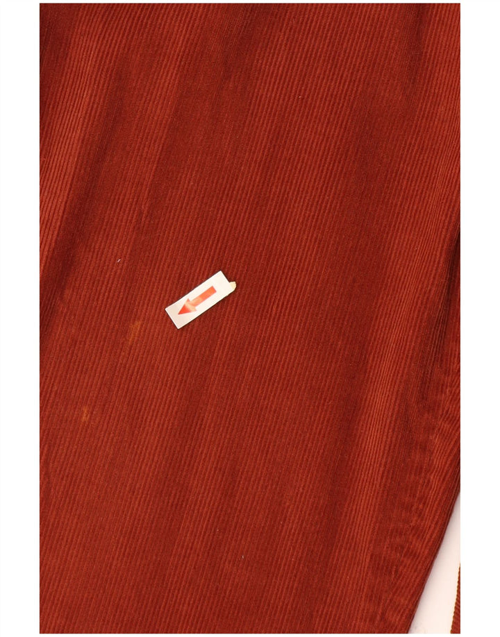 Bailo Mens Pegged Corduroy Trousers W34 L32 Orange Cotton