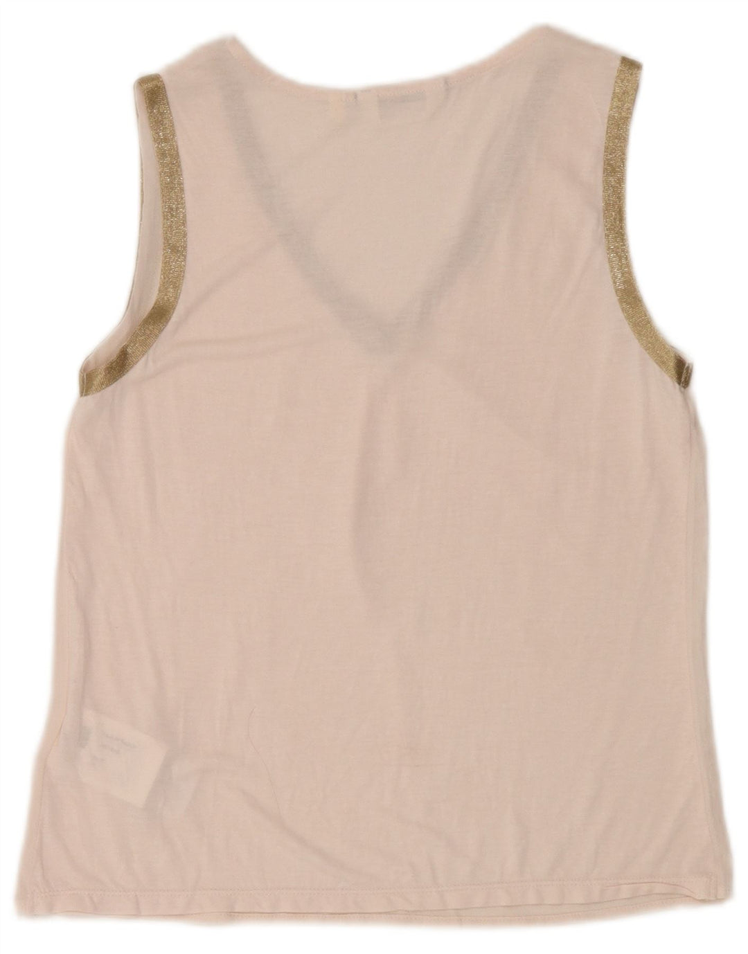 Naf Naf Womens See Through Vest Top UK 12 Medium Pink Polyester