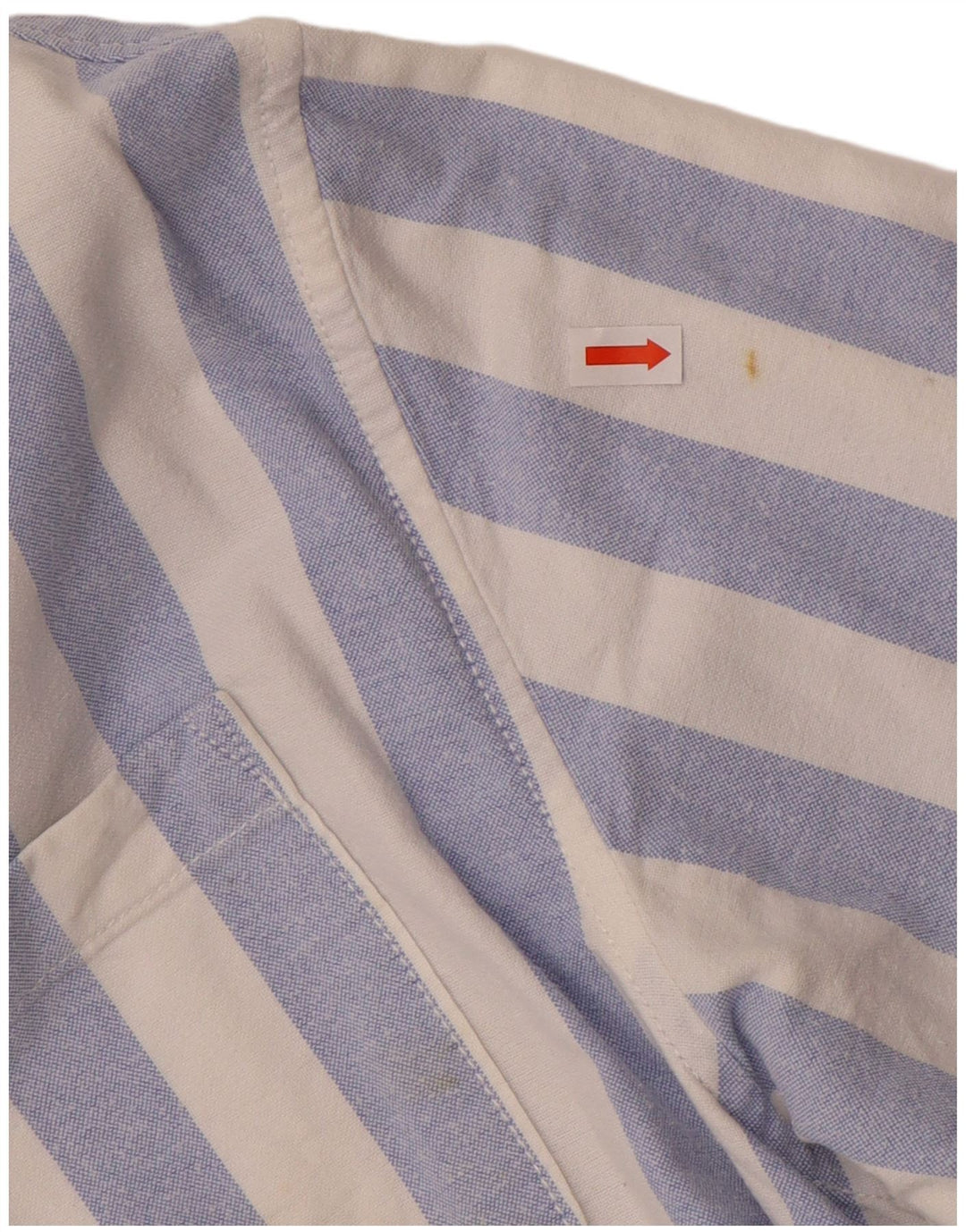 TOMMY HILFIGER Mens Relaxed Fit Shirt Small Blue Striped Cotton