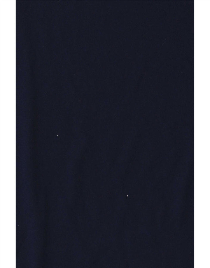 Adidas Boys T-Shirt Top 13-14 Years Navy Blue Colourblock Polyester
