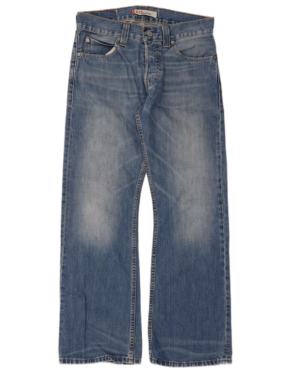 Levi's Womens 512 Bootcut Jeans W32 L30 Blue Cotton