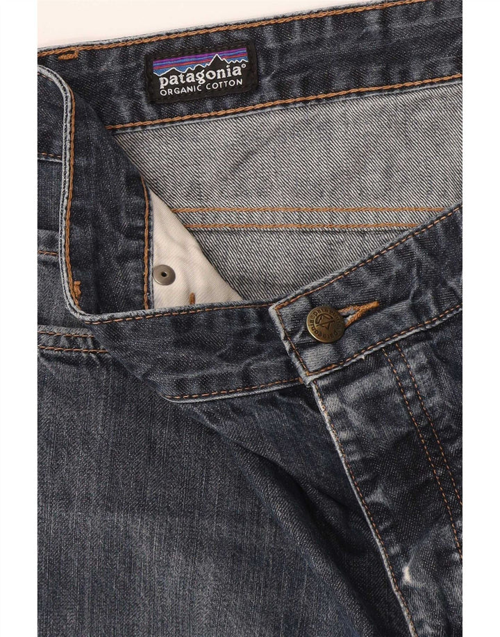 Patagonia Mens Straight Jeans W38 L31 Blue Cotton