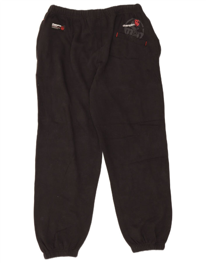 Champion Mens Tracksuit Trousers Joggers Medium Black Cotton