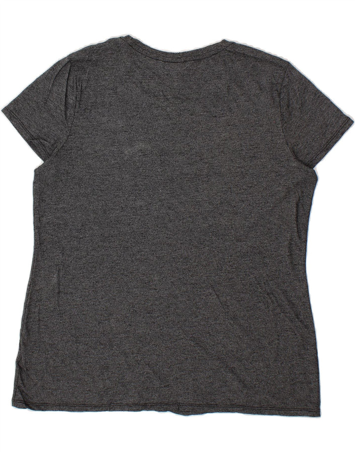 MOSSIMO Womens T-Shirt Top UK 20 2XL Grey Flecked Rayon Vintage Mossimo and Second-Hand Mossimo from Messina Hembry 